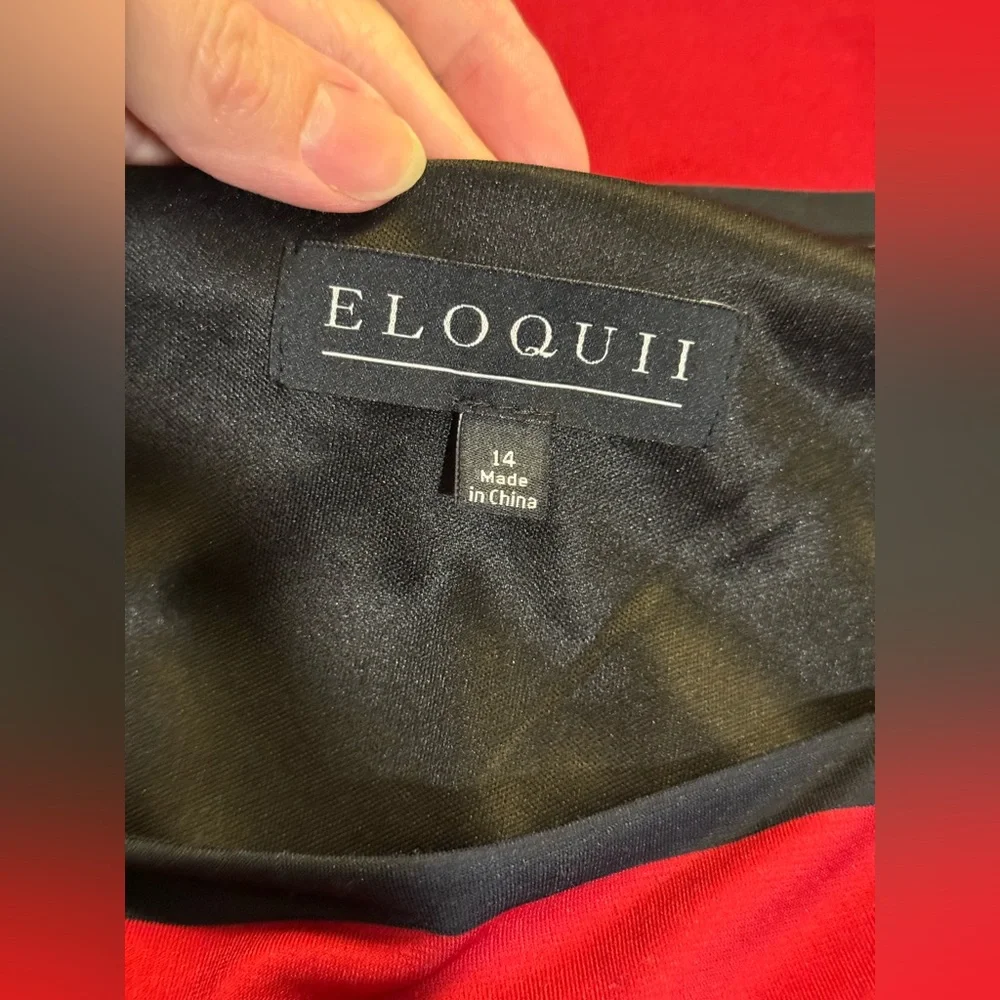 Eloquii Red and Black Dress - Picture 4 of 14